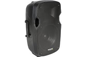 Ibiza - XTK12A - Enceinte Active Plug & Play 12”/30cm d’Une Puissance de 500W RMS - Tweeters à Compression, système Bass Reflex, Module d’Amplification, entrées Ligne/Micro - Noir