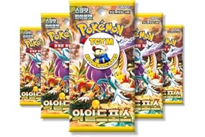 THAT MOUSE FASHION Temporal Forces Wild Force Korean 5 Booster Packs | TCYM Authenticated | Korean Pokemon Cards | Pokemon Temporal Forces Booster Packs | Pokémon Scarlet and Violet