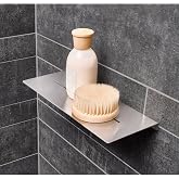 DELTAHOME Paslanmaz &Ccedil;elik 28cm Banyo Rafı Duş Rafı - VİDALI MONTAJ - INOX