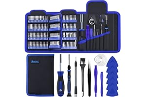 SOONAN 170 en 1 Jeu de Tournevis de Precision Magnétique, Parfait pour Mac, PC, Montre, Jouets, Lunettes, et Autres Électronique