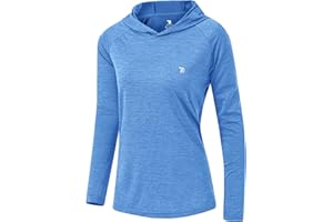 YSENTO Women's Long Sleeve Running Hoodie Gym Sports Yoga Tops Shirts UPF 50+ with Thumb Hole