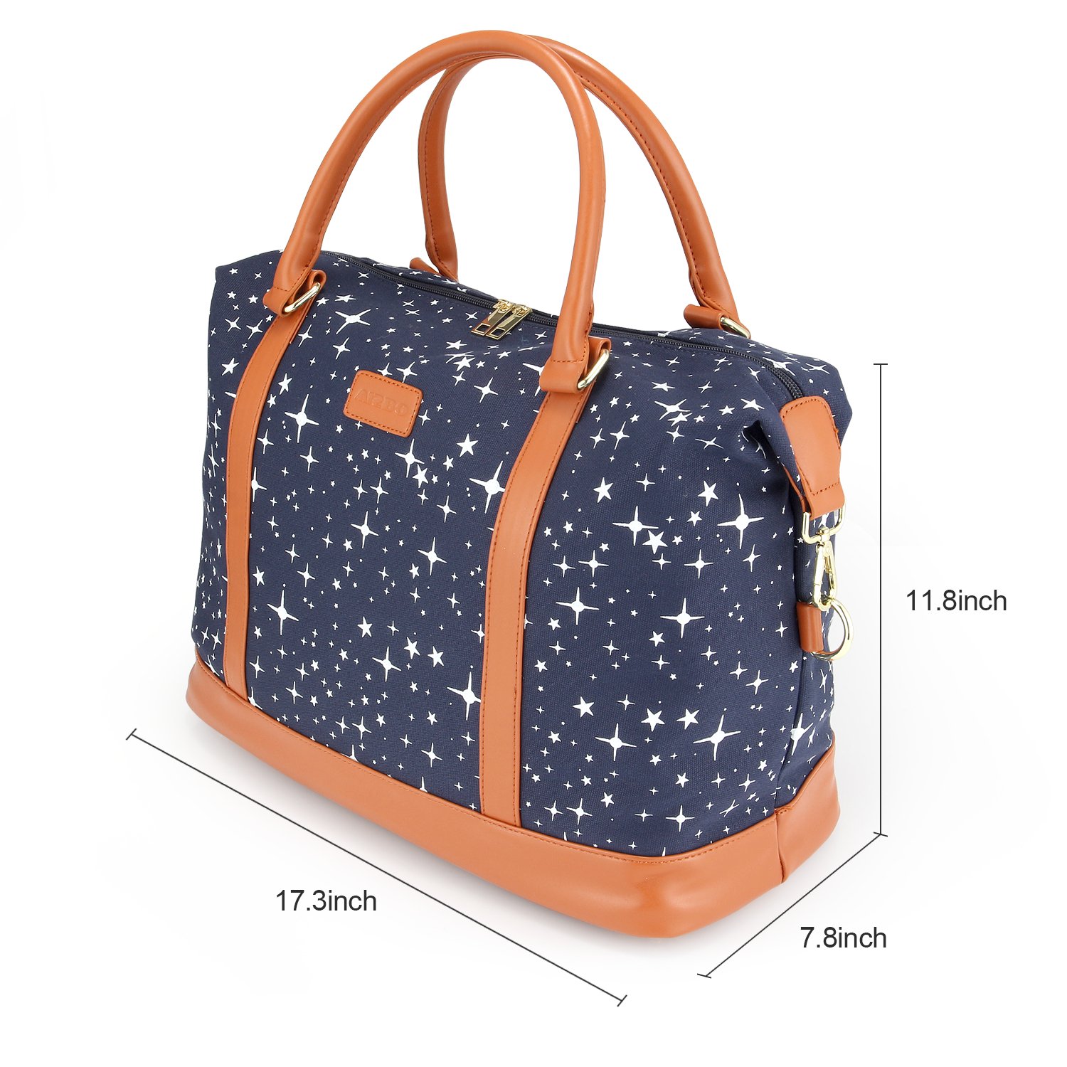 Women Travel Weekender Bag,AIZBO High Fashion Print Star Duffel Bag