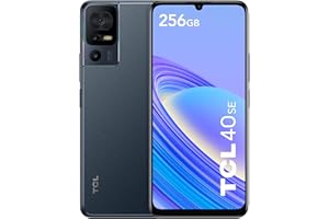 TCL 40 SE 256GB - Smartphone de 6.75" (Pantalla 90Hz, 6GB-256GB, Ampliable MicroSD, Dual SIM, Cámara 50MP, Batería 5010mAh, Doble Altavoz estéreo, Android 13.) Dark Grey