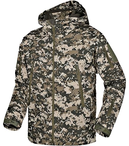 Blouson Chasse Softshell PERCUSSION – Camouflage Traque Fluos – NEUF