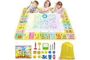 eisaro Tappeto Magico Bambini - Giochi Bambini 1 Anno 120x90cm, Giochi 2-6 Anni, Tappeto Disegno, Natale Regali, Borsa di Stoccaggio