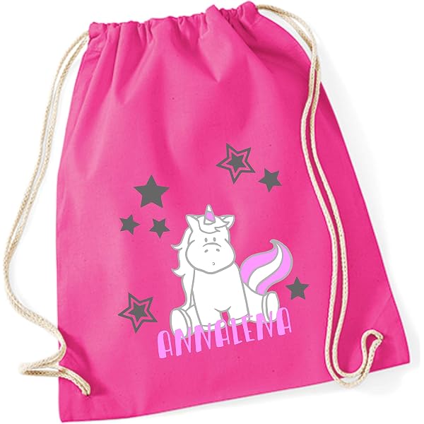 Borsa Sportiva Barbie Per Bambine Con Nome Personalizzabile - Borsa Rosa Per Scuola, Sport E Viaggi, 10 Litri Di Capacità