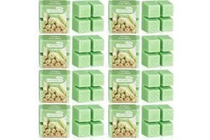 BARBAREN Cera de Aceite Esencial de Citronela, Tartas de Cera de Citronella, Cera Natural Derretida, Cera de Soja, Hecho a Mano, Vegano, 8 Paquetes