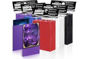 Mlikero 500 Pezzi Bustine Carte, 66 * 91 mm Bustine Protettive, Card Sleeves a 5 Colori, Proteggi Carte per Cartes Collezionabili,Sportive
