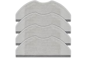 BRUVISH (4 piezas) H40, S40C Paños de repuesto para la mopa del robot aspirador Xiaomi H40/ S40C, Paños lavables, Accesorios para mopas, Paños de limpieza