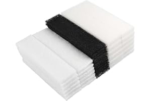 LTWHOME Paquete de filtros de espuma, filtros de carbono y filtros de poliéster para filtro Fluval U4 (paquete de 36)
