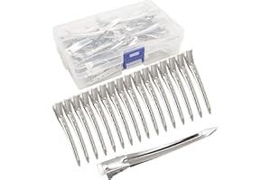 JOYOYO 40 pièces Pinces Cheveux Pince Crocodile Cheveux 9 cm, Pinces à Bec de Canard Clips Pince Cheveux Femme Pince Cheveux Coiffeur