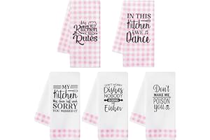 R HORSE küchentücher küche für die Küche - 5 Stück Pinke Geschenke für Frauen Männer Handtücher für Küchenzubehör Weihnachten Housewarming Geschenk Weiche Handtücher, 40×60cm