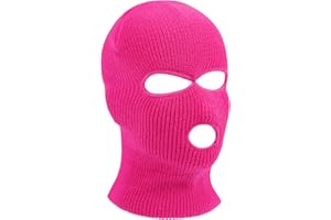 HAGOT Balaclava, 3-Loch/ 2-Loch Sturmmaske, Gestrickte Sturmhaube, Skimütze für Motorrad und Fahrrad, Multifunktionsmaske