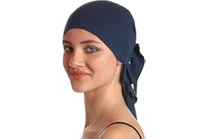 DERESINA HEADWEAR Deresina Bamboo Cotton Bandana for Chemo, Hair Loss, Tie Back Bandana