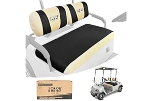 10L0L Fundas de asiento para carrito de golf, compatible con Yamaha G2 G9 G16 G19 G22 y Club Car DS Pre-2000, E-Z-GO Marathon, tela de malla de poliéster transpirable lavable, fresca en verano y
