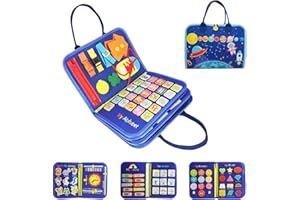 CISSIYOG Manta Sensorial para Demencia, Actividades Reconfortantes y Relajantes para Demencia de Personas Mayores, Fidget Blanket, Ayuda para Alzheimer/Demencia/Asperger/Autismo y Ansiedad-Azul