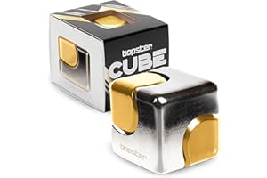 BOPSTER Anti Stress Fidget Spinner Metallo Hand Spinner Giocattoli da Ufficio Giocattoli Sensoriali Sollievo Anti Stress Adulto, Anti Stress Bambino Fidget Toy ADD Autismo - Argento/Oro