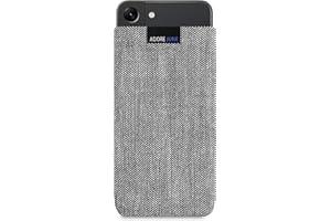 Adore June Business Tasche kompatibel mit Galaxy S25 / Galaxy S24 / S23 / S22 Handytasche aus charakteristischem Fischgrat Stoff - Display Reinigungs-Effekt