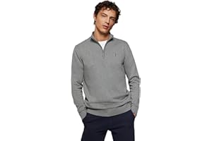 Polo Club Herren Basic Pullover Mit Reißverschluss - 100% Baumwolle Pullover Zipper Langarm Sweat