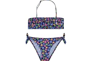 POWER FLOWER Costume da Bagno per Ragazze Costume Intero a Due Pezzi con Volant Set di Costumi da Bagno Tankini Abbigliamento Mare per Bambini 4-16 Anni Ragazza