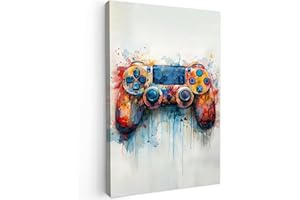 MuchoWow© Quadri Grandi Dimensioni 40x60 cm Quadretti da Parete Quadro Moderno Camera da Letto Stampa Foto su Tela Soggiorno con CorniceCamera dei Bambini e dei Ragazzi - Controller di Gioco