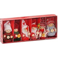 BRUBAKER 4 Suspensions Crèche Marie Et Joseph Figurines Bois Sapin De