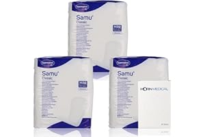 ‎HORN MEDICAL 3x 20 Hartmann Samu Classic Wöchnerinnenvorlagen MINI im Set mit Horn Medical Hygienebeuteln aus Kunststoff