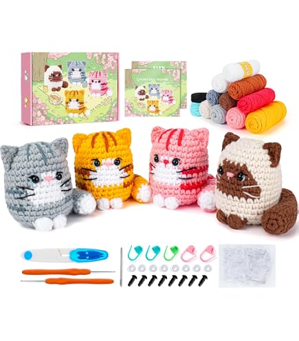 Kit Crochet Débutants Licorne - Kit Complet Avec Tutoriel Vidéo Pour Adultes Et Enfants