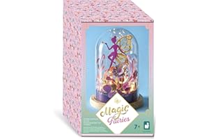 Janod - Cloche Lumineuse à Créer - Thème Fée - Guirlande Lumineuse avec Piles Incluses - Les Ateliers Déco - Kit Loisir Créatif Enfant - Motricité Fine et Concentration - Dès 7 Ans - J09177