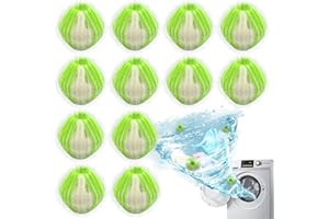 BOWASIN 12 stk Tierhaarentferner Waschmaschine,Fusselbälle Waschmaschine,Fusselsammler für Waschmaschine,Waschmaschine Haarfänger,Fusselfänger Waschmaschine,Haarentferner Waschmaschine für Trockner