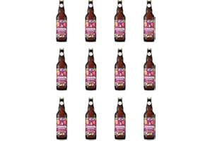 TWELVE GREEN BOTTLES Cornish Orchards 4% Cherry & Blackberry Cider Glass Bottle 50cl - Pack of 12