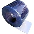 Clear Flexible PVC Door Strip/Curtain - 100mm Wide x 2mm Thick - 10m Roll