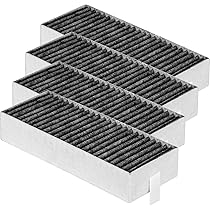 ZEMEX® 4 Stück Kohlefilter Aktivkohlefilter wie Bosch Neff Siemes 