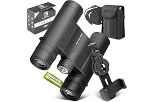 Adler Focus Fernglas 10x25 Erwachsene, Eagle-Eye-Technologie, HD Augenmuschel, BAK4+FMC, Feldstecher, für Brillenträger, Reisen, Wandern, Jagd, Perfekt für Brillenträger! (Schwarz)