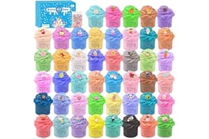 KAOERDCE 45 Pack Butter Fluffy Making Slime Kit for Kids, Easter Scented Slime Charms Party Favor Gifts, Cheap Bulk Toys, Soft & Non-Sticky, Stress Relief Toy for Girls and Boys Age 4-12, Birthday, Bag Fillers
