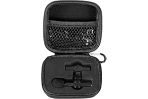 BCEPDCHR Custodia rigida da viaggio portatile per microfono wireless Lavalier microfono bavero microfono clip sul microfono