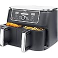 Ninja Foodi Max Dual Zone Friggitrice ad Aria digitale, 2 Cestelli Antiaderenti, 9.5L, 6 in 1, Massima Croccantezza, Frigge S