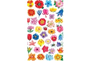 AVERY Zweckform 54304 naklejki papierowe z małymi kwiatami, 114 naklejek (naklejki dekoracyjne, kwiaty, samoprzylepne, karty, scrapbooking, album fotograficzny i pamiętnik, akcesoria Bullet Journal,