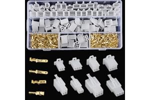 JSMTKJ 480PCS 2.8mm Kit Connettore Automobilistico 2 3 4 6 pin kit di Cavi Elettrici Connettori Terminale a crimpare Termorestringenti Connettore per Moto Auto Camion Scooter Barche