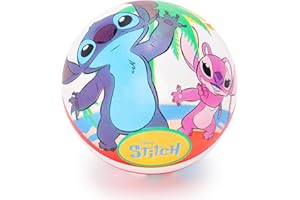 Toyland® Pelota de juego Disney Stitch de 23 cm – Balón de fútbol biológico ligero y suave – Juego en interiores y exteriores