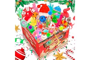 RICHTIM Christmas Fidget Toys Pack, Anti Anxiety Toys for Kids, Fidget Box Stress Reliever for Party Favours Pinata Stuffers, for Children