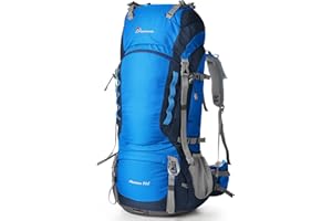 MOUNTAINTOP 80L Sac à Dos de Randonnée pour Homme Femme Sac à Dos Trekking avec Housse de Pluie Sac à Dos Voyage pour Camping, Randonnée, Trekking, Sports de Plein Air