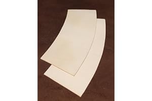 Förster-Fellnest 2 Stück Stulpen, Lederstück ca, 12x30 cm, vegetabil, pflanzlich geg. Rindleder, 1,8 mm Dickleder als: Stulpe für Handschuh, Mantel, Schuhe, etc