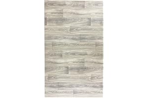 TADI & IMPERIO1979 Alfombra Vinílica efecto parquet Cocina Salón - Varios Tamaños - (Textura Madera Nogal 100x200 cm) , Lavable Antideslizante , revestimiento suelo y Resistente Salon baño hogar Cocina Pasillo