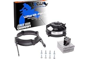 TECWO Original SPAL Radiator Cooler Fan for 4 Stroke Model TPI EXC-F 250 350 450 500 Husqvarna FE GASGAS EC from Year 2018 to 2023 complet Kit, Incredibly Easy Plug and Play Installation