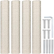 Pinkgarden 4-pack 15,7 inch kattenkrabpaal vervanging - natuurlijke Pinkgarden 4-pack 15,7 inch kattenkrabpaal vervanging - natuurlijke
