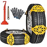 8Pcs Catene da Neve per Auto Ninonly Catene da Neve Facili da Montare per Pneumatici Catene da Neve Universale per Gomme di D