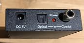 Convertitore DAC PROZOR Da Ottico/coassiale A Analogico RCA/3.5mm – Con Telecomando, Supporta PCM 192kHz, Per TV, PS4, Blu-ray