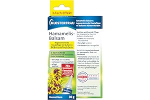 Klosterfrau Baume à l'hamamélis | Soin régénérant de la peau pour les hémorroïdes extérieures | Triple effet de soutien avec hamamélis, zinc et panthénol | 30 g