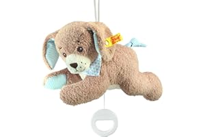 Steiff 22cm Good Night Dog Music Box (Blue)